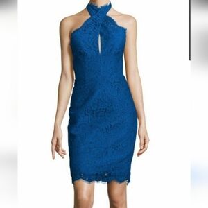 Keepsake The Label Cobalt High Roads Halter Dress- Small